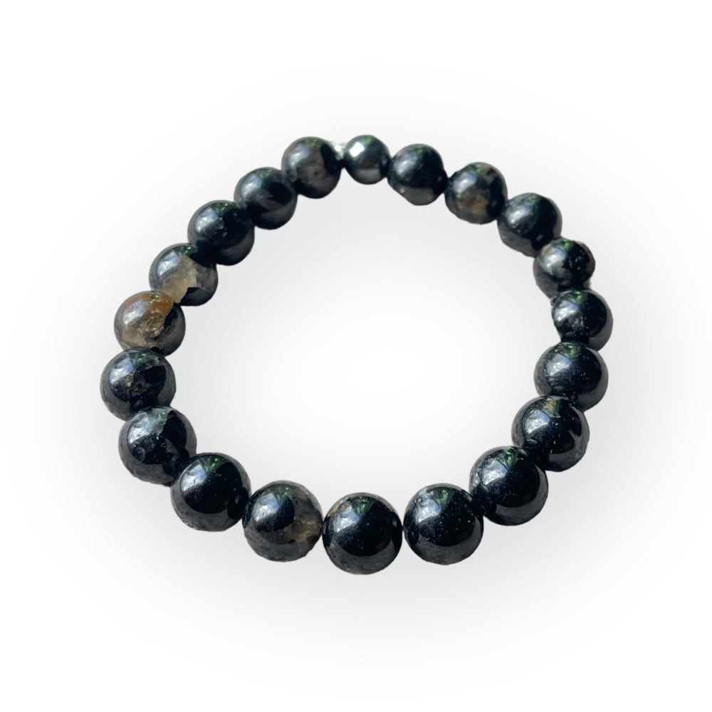 Black Tourmaline w Inclusions bracelet