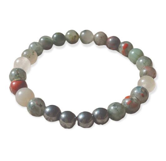 African bloodstone bracelet