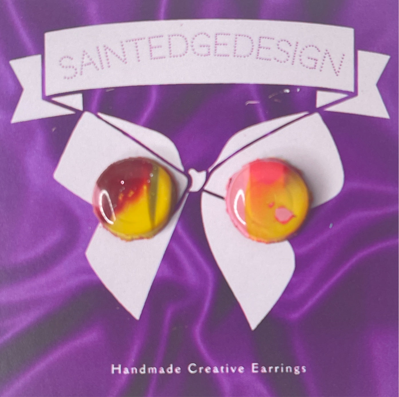 Lemonade punch stud earring