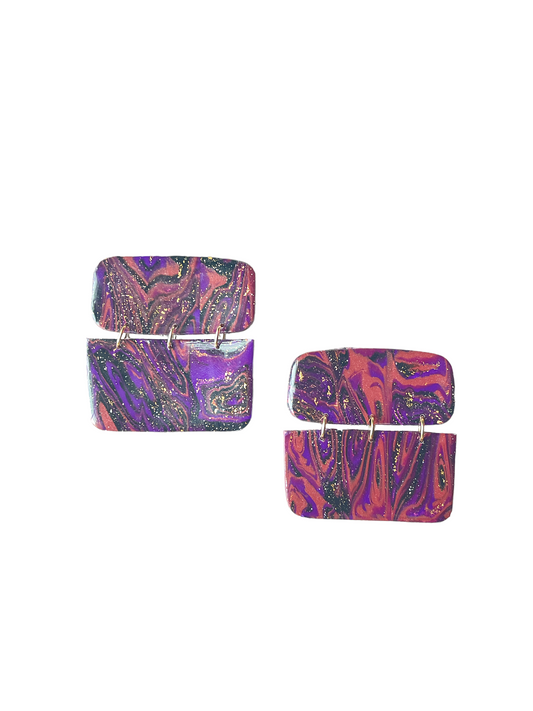 Majestic marble earrings