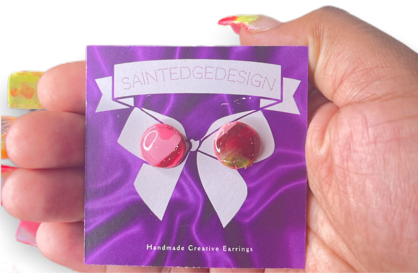Lemonade punch stud earring