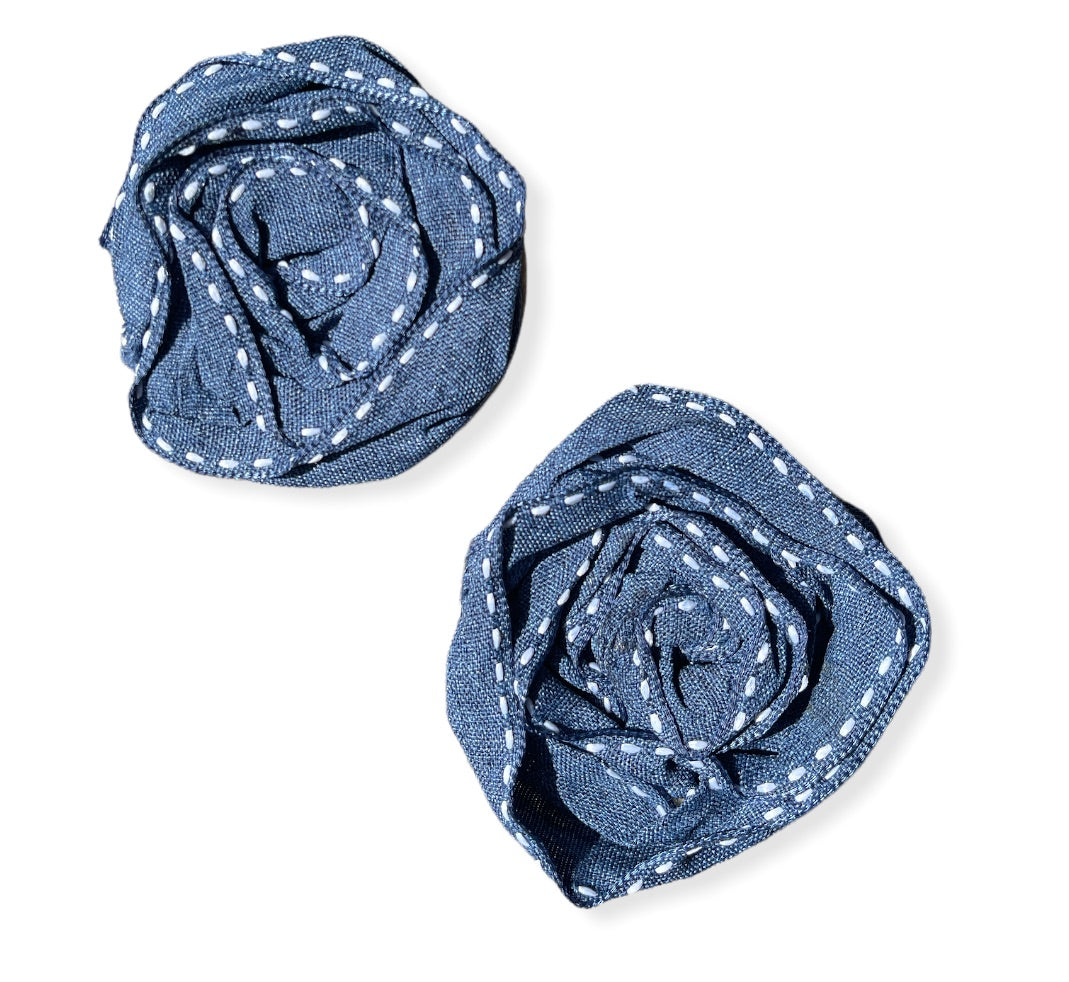 Textured Rose earrings