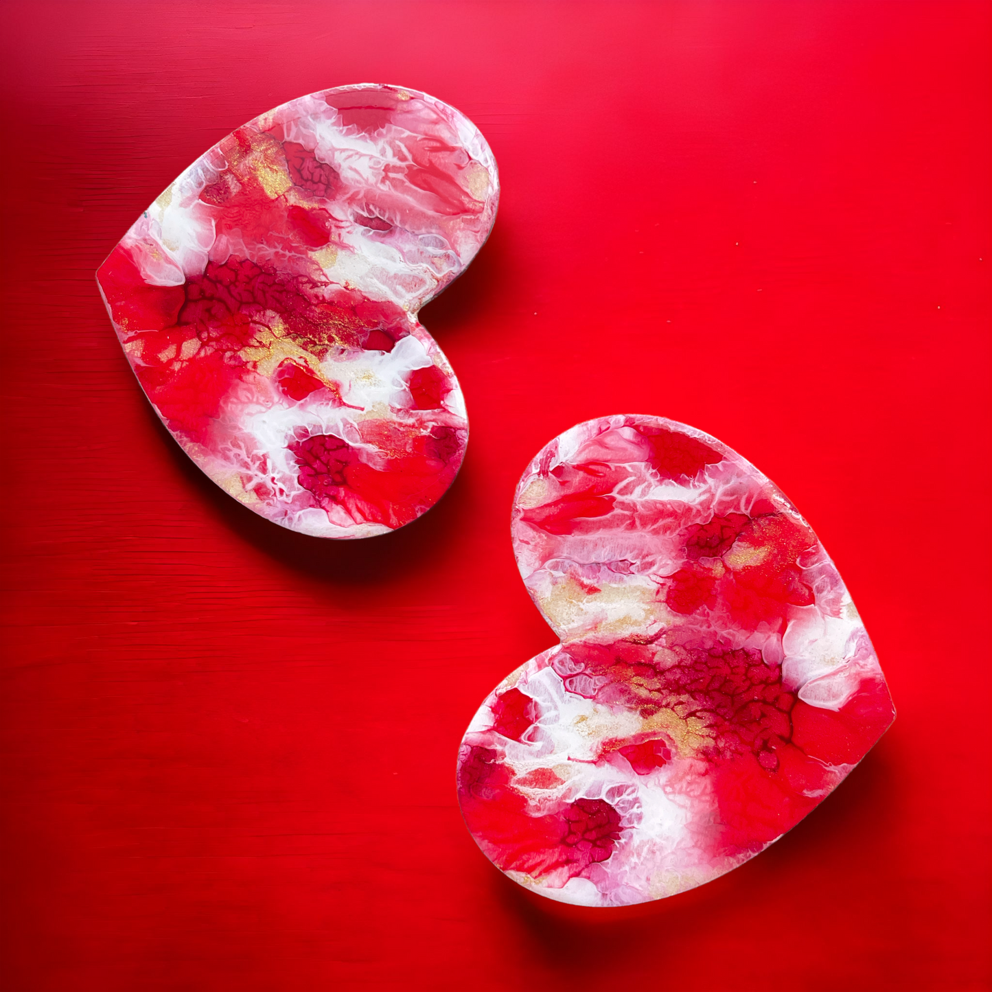 Mega love wooden earrings