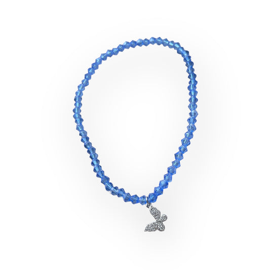 Dainty butterfly anklet