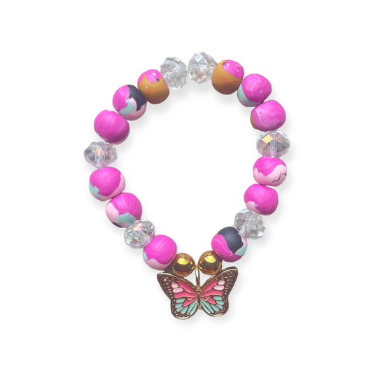 Monarch butterfly jewel bracelet