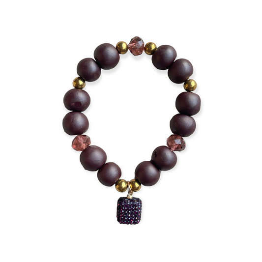 Plum jewel bracelet