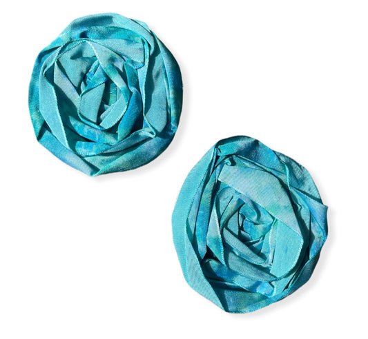 Textured Rose earrings