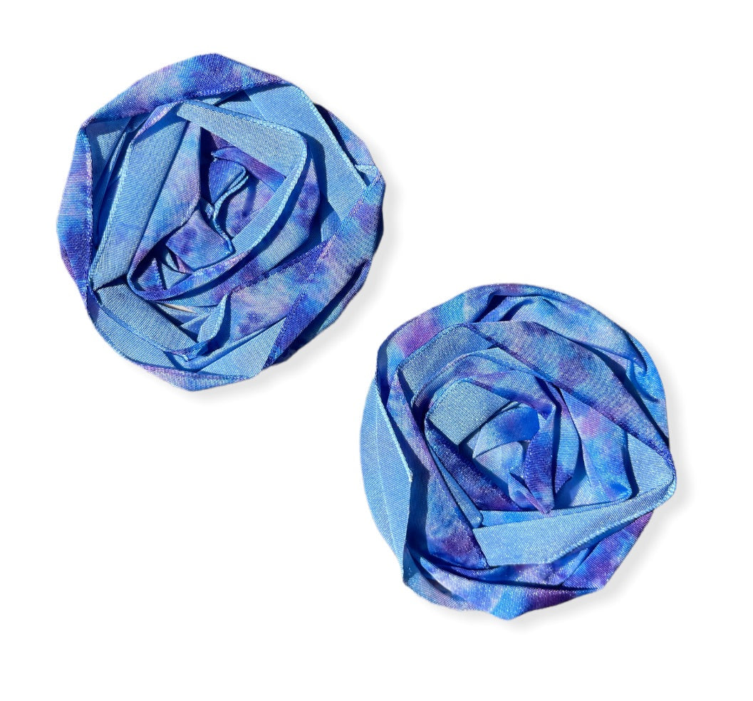 Textured Rose earrings