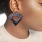 Razzle Black rainbow earrings