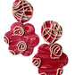 Red marble earrings