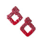 Razzle red earrings