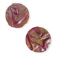 Silk round earrings