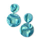 Baby blue silk earrings