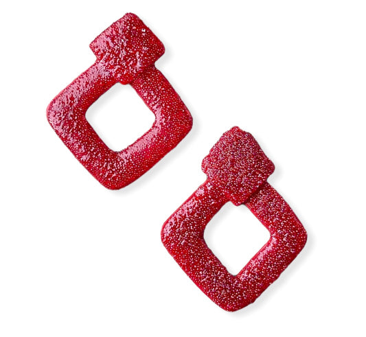 Cherry gummy earrings