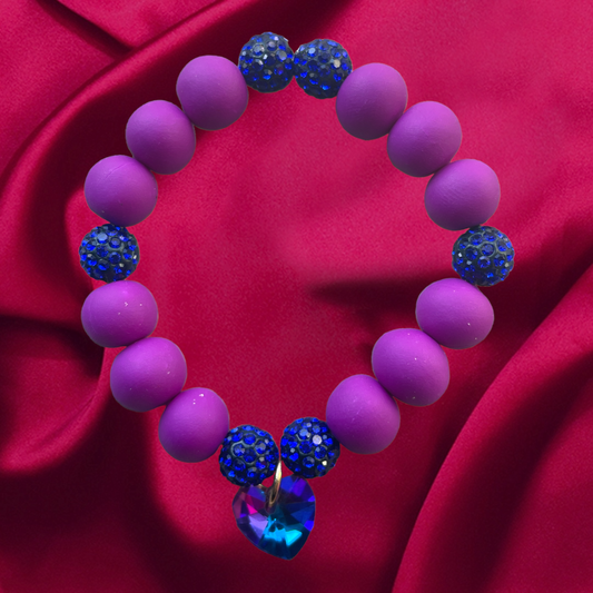 Purple love bracelet