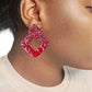 Razzle red earrings