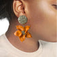 Dangling flower earrings