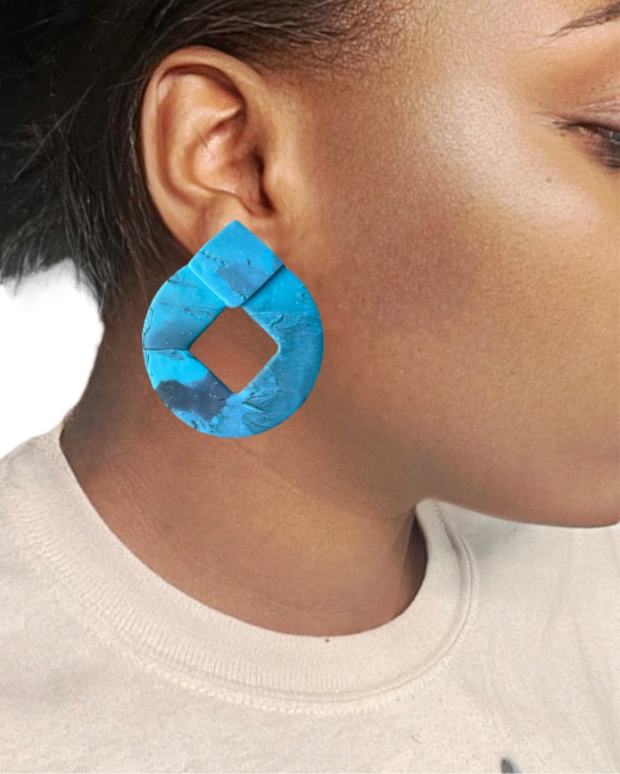 The blues earrings