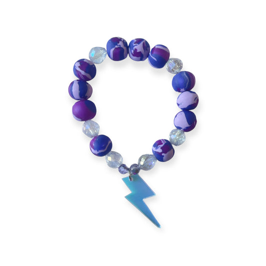 Purple bolt jewel bracelet