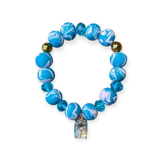 Cotton candy jewel bracelet