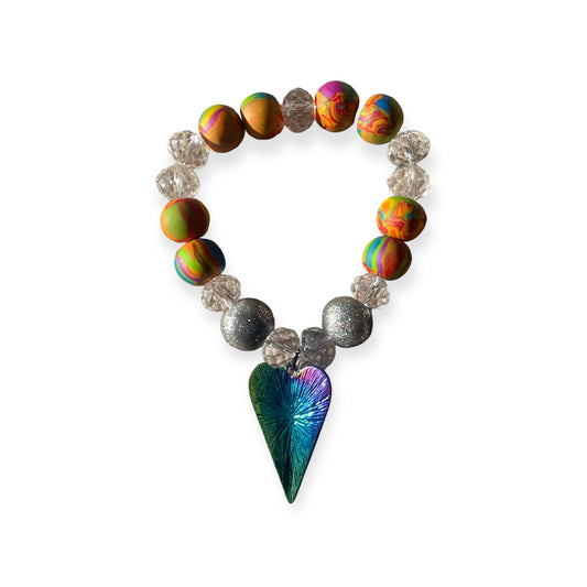 Rainbow love jewel bracelet