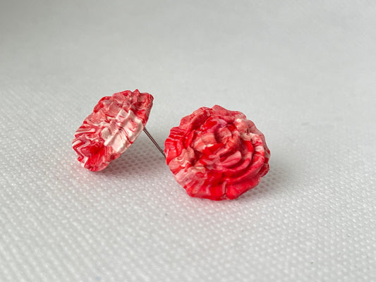 Flower stud earrings