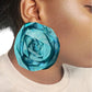 Textured Rose earrings