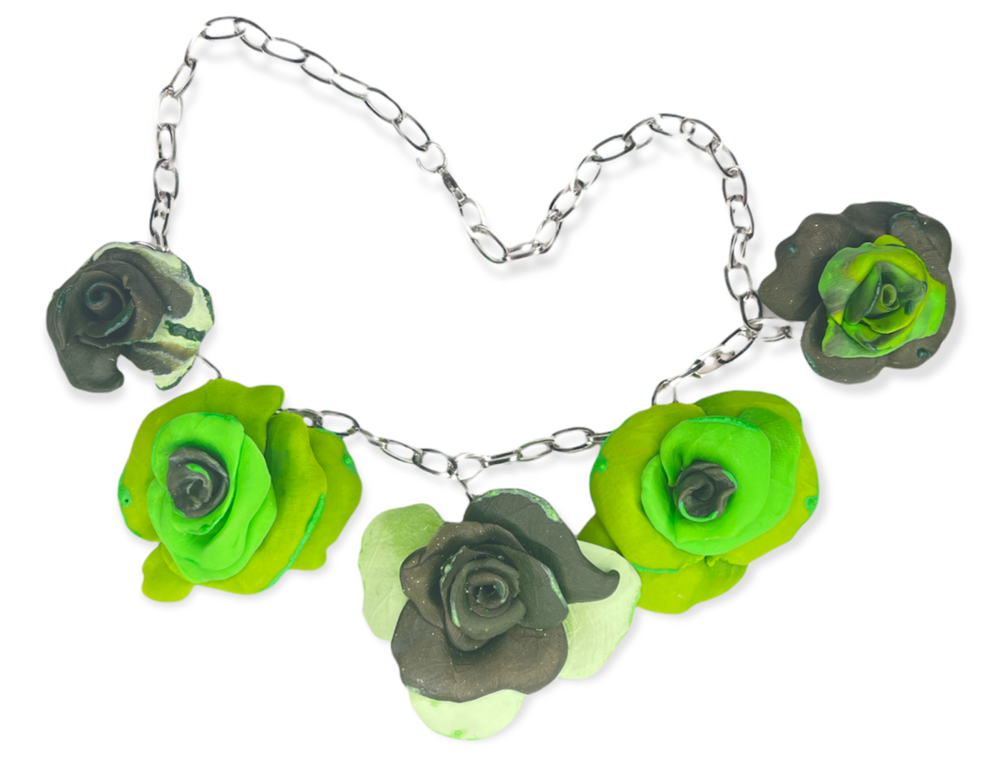 Garden green St. Rose necklace