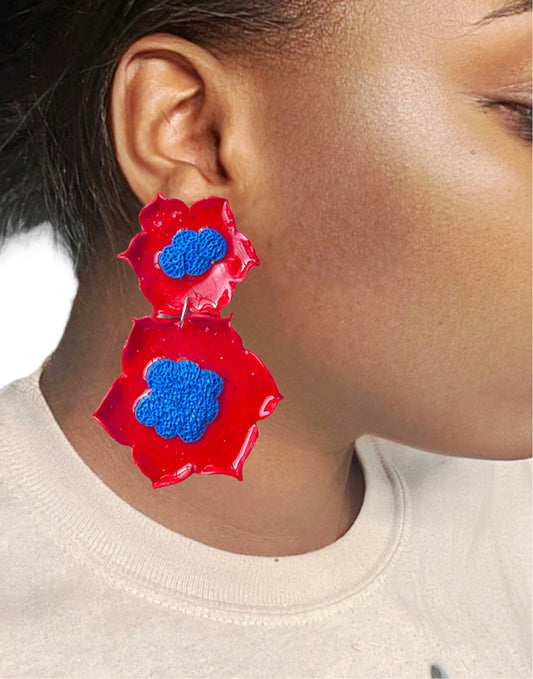 Delicate flower earrings