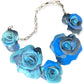 Deep blue sea St. Rose necklace