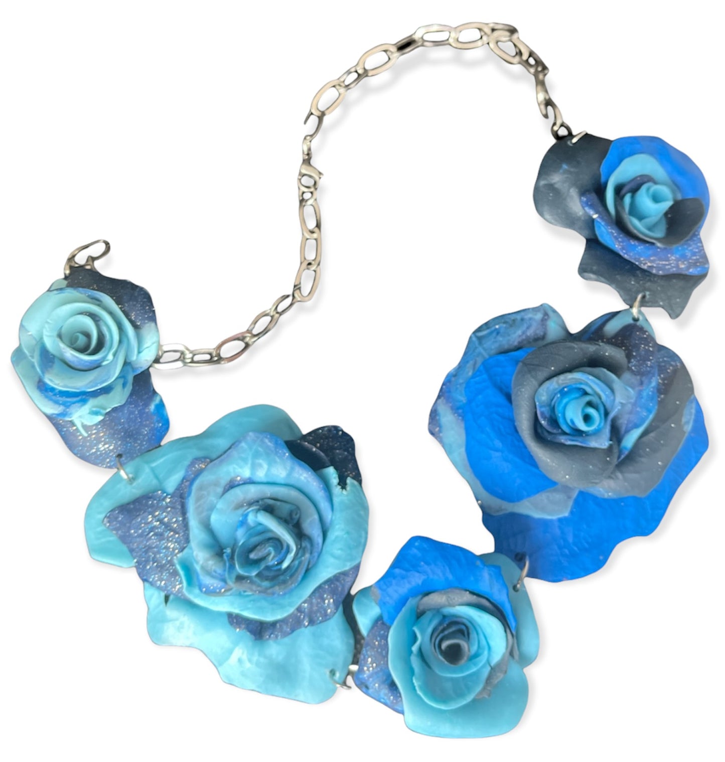 Deep blue sea St. Rose necklace