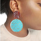 Rust and blue earrings