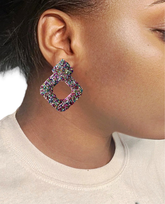 Razzle confetti earrings