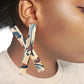 X factor cheetah earrings