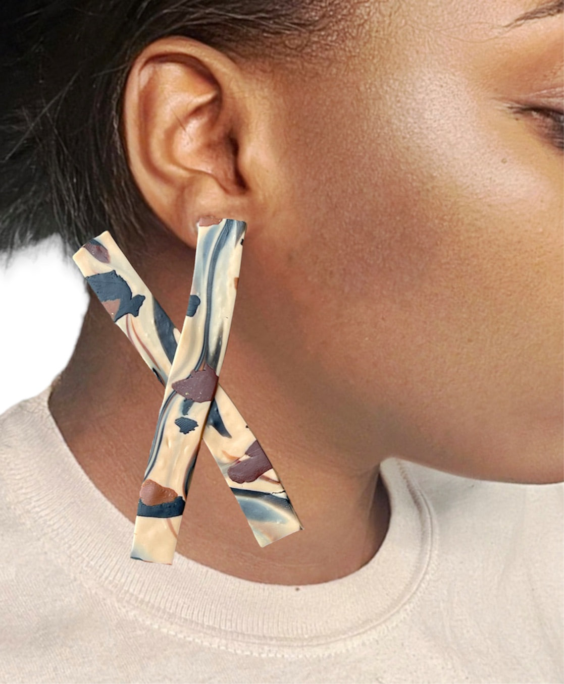 X factor cheetah earrings