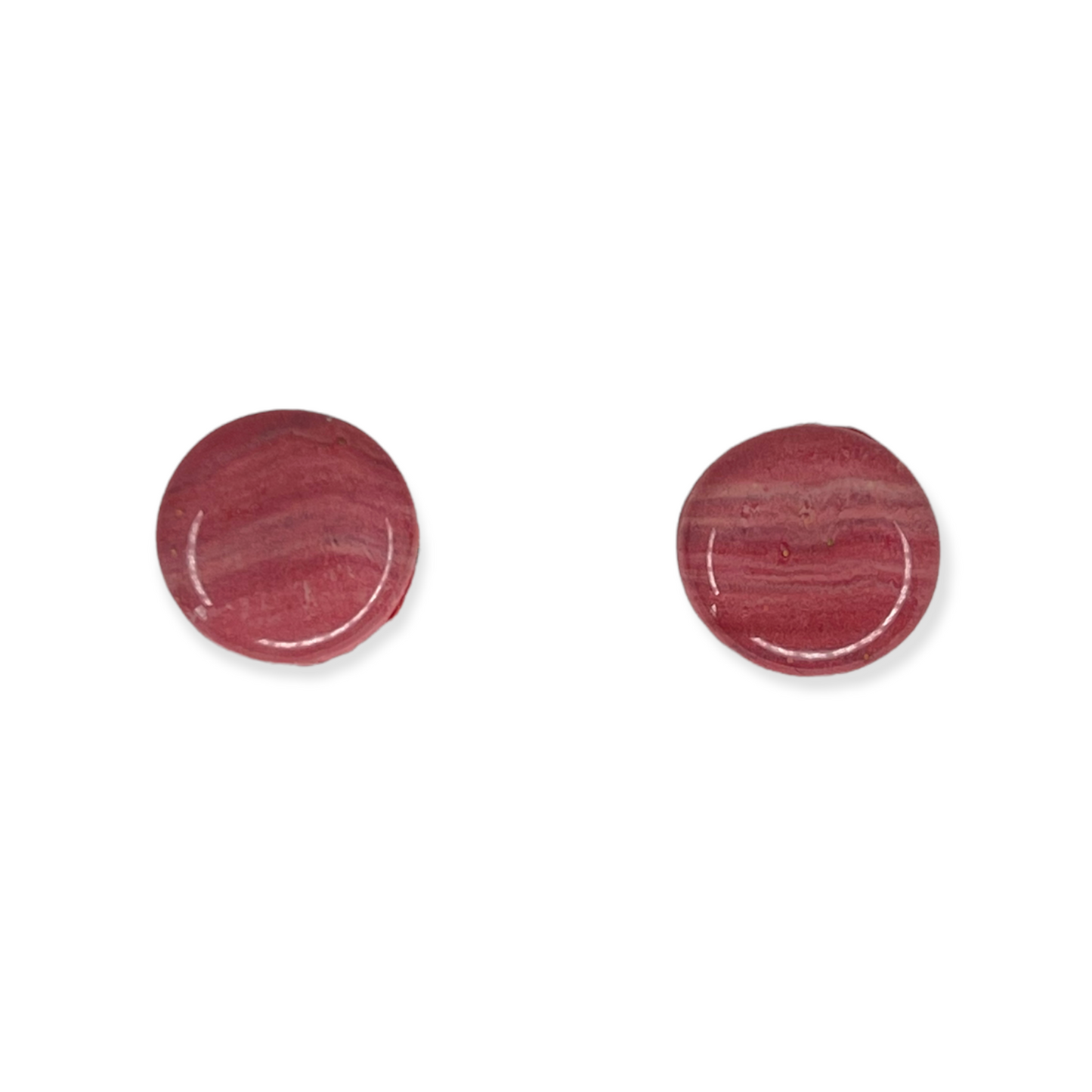 Rose marble studs