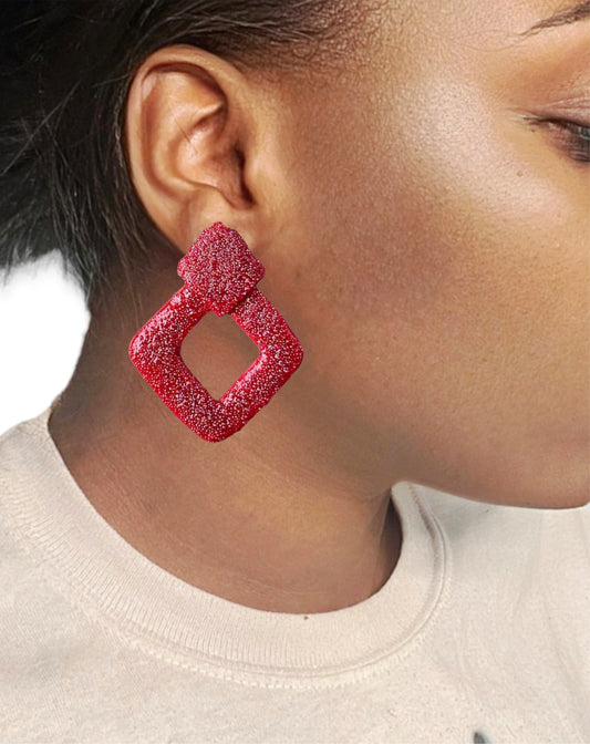 Cherry gummy earrings